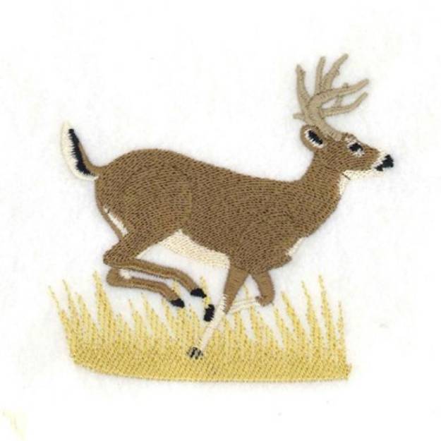 Picture of Buck Running Machine Embroidery Design