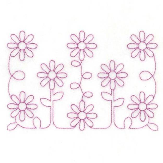 Picture of RW Daisies Machine Embroidery Design