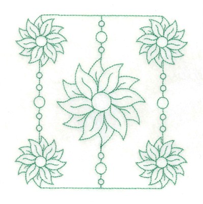 RW Floral Square Machine Embroidery Design