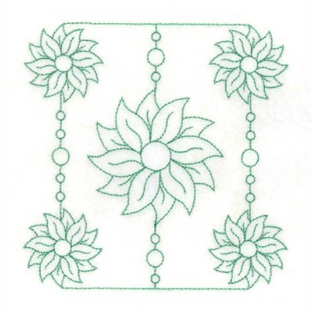 Picture of RW Floral Square Machine Embroidery Design