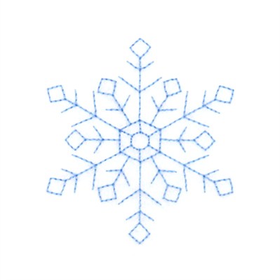 RW Snowflake Machine Embroidery Design