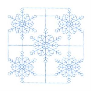 Picture of RW Snowflake Square Machine Embroidery Design