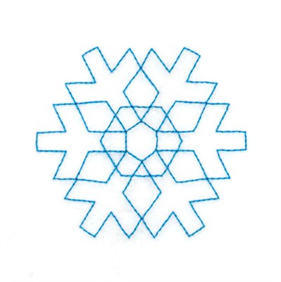 RW Small Snowflake Machine Embroidery Design