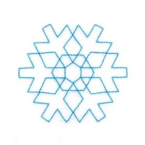 Picture of RW Small Snowflake Machine Embroidery Design