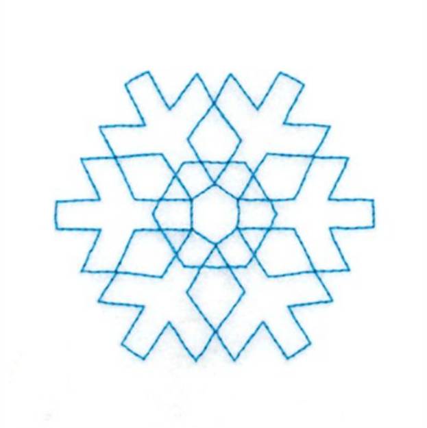 Picture of RW Small Snowflake Machine Embroidery Design