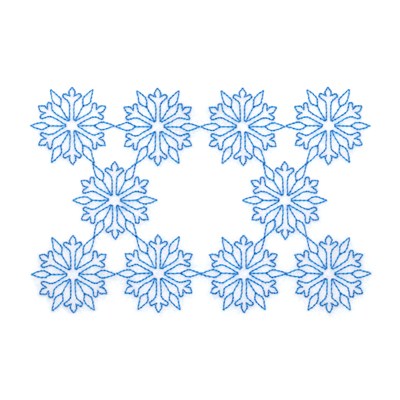 RW Snowflakes Machine Embroidery Design