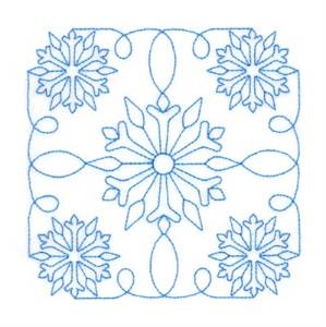 Picture of Snowflake Square RW Machine Embroidery Design