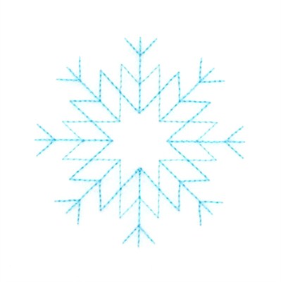 Small RW Snowflake Machine Embroidery Design