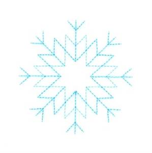 Picture of Small RW Snowflake Machine Embroidery Design