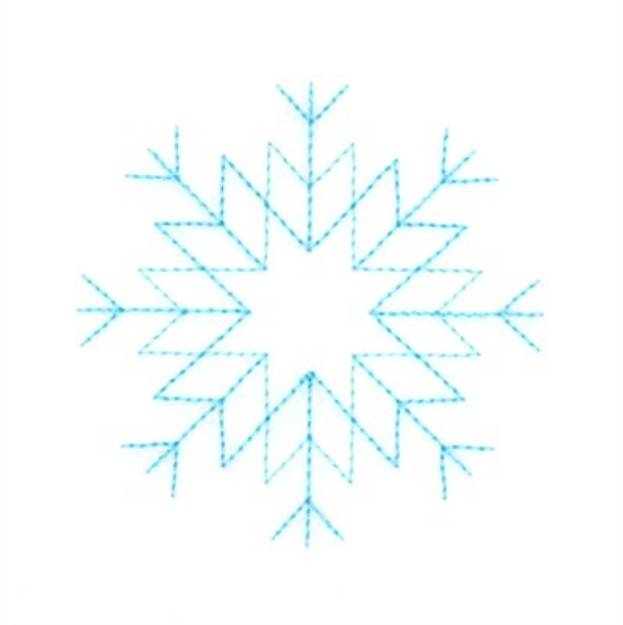 Picture of Small RW Snowflake Machine Embroidery Design