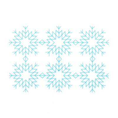 RW Snowflakes Machine Embroidery Design