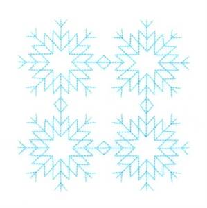 Picture of RW Snowflakes Square Machine Embroidery Design