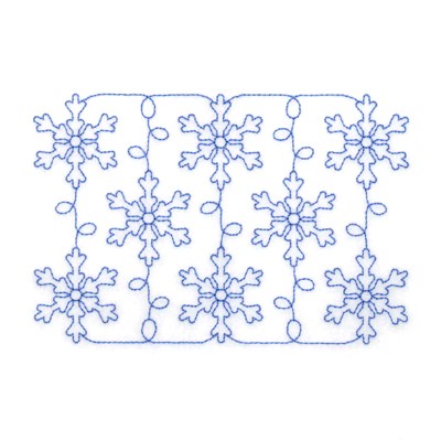 RW Snowflake Pattern Machine Embroidery Design