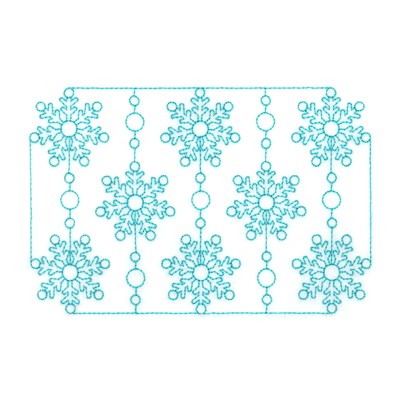 Snowflake RW Block Machine Embroidery Design