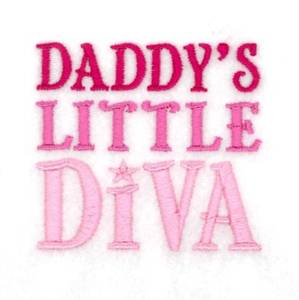 Picture of Daddys Little Diva Machine Embroidery Design