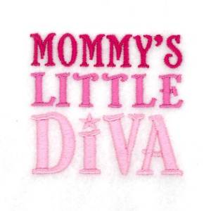 Picture of Mommys Little Diva Machine Embroidery Design