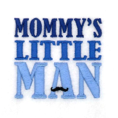 Mommys Little Man Machine Embroidery Design