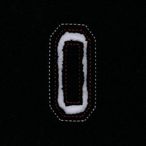 Picture of Small Cutout Letter O Machine Embroidery Design