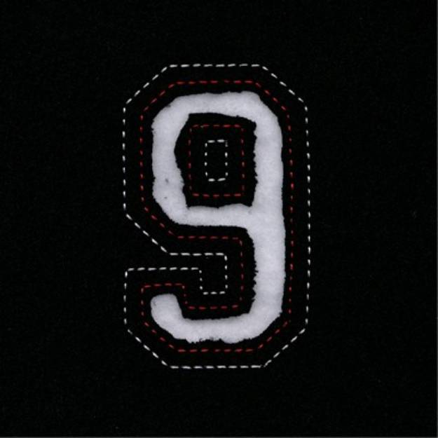 Picture of Small Cutout Number 8 Machine Embroidery Design