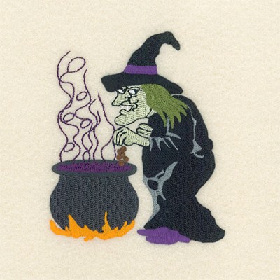 Brewing Witch Machine Embroidery Design