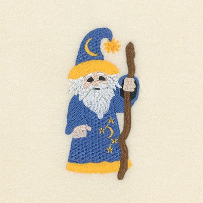 Friendly Wizard Machine Embroidery Design