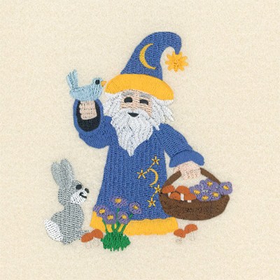 Wizard With Friends Machine Embroidery Design