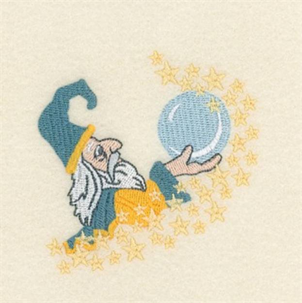 Picture of Crystal Ball Wizard Machine Embroidery Design