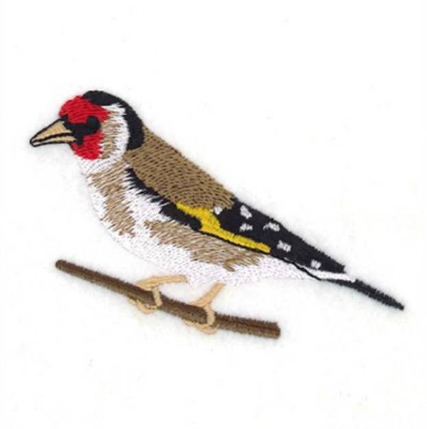 Picture of European Goldfinch Machine Embroidery Design
