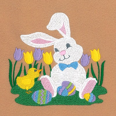 Bunny And Duck Machine Embroidery Design
