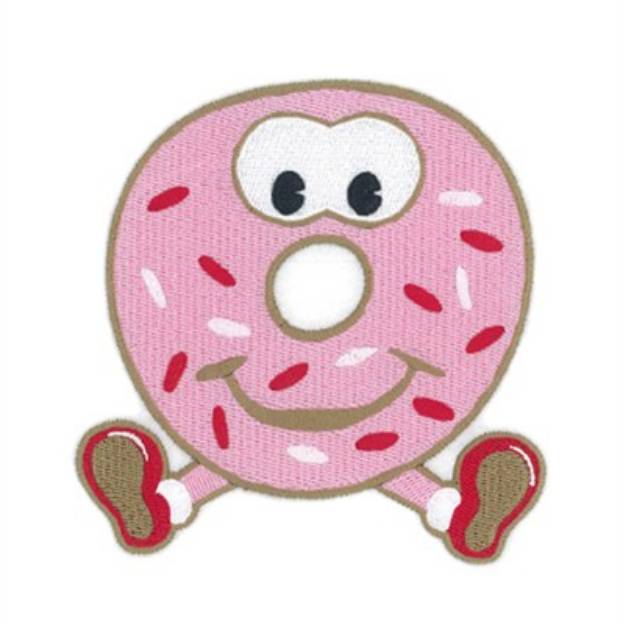 Picture of Humorous Donut Machine Embroidery Design