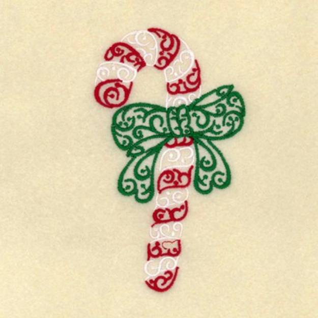 Picture of Christmas  Candy Cane Machine Embroidery Design