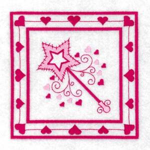 Picture of Wand Quilt Square Machine Embroidery Design