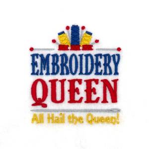 Picture of Queen Machine Embroidery Design