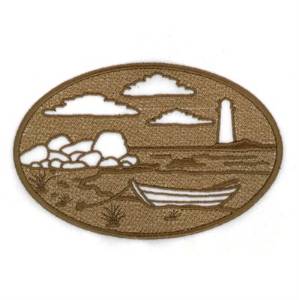 Picture of Lighthouse & Boat Machine Embroidery Design