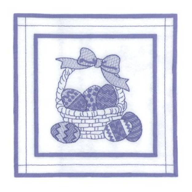 Picture of March Quilt Square Machine Embroidery Design