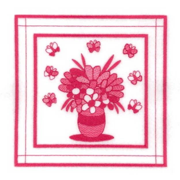 Picture of May Quilt Square Machine Embroidery Design