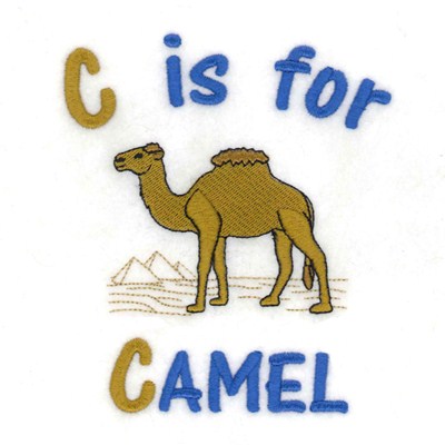 C For Camel Machine Embroidery Design