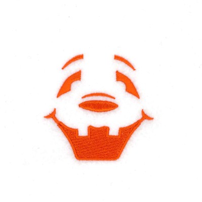 Jack-O-Lantern Face Machine Embroidery Design