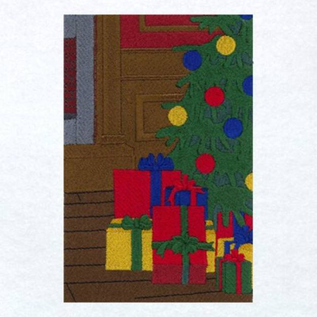 Picture of Christmas Scene Panel 5 Machine Embroidery Design