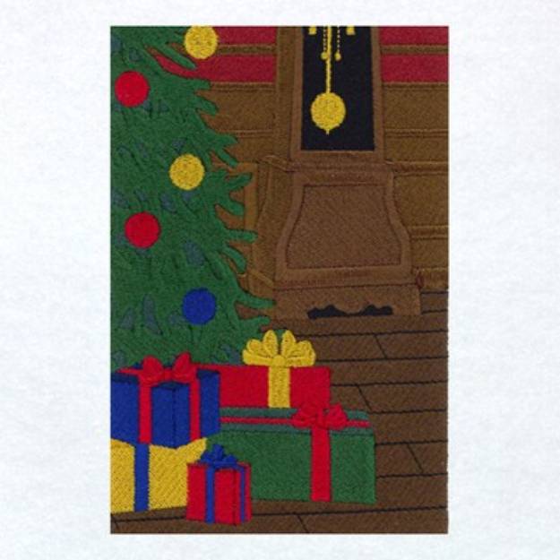 Picture of Christmas Scene Panel 6 Machine Embroidery Design