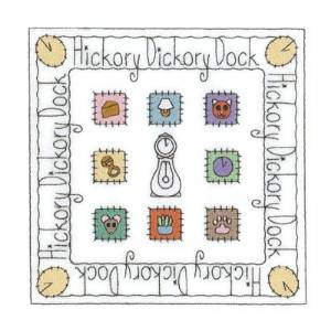 Picture of Hickory Dickory Square Machine Embroidery Design