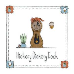 Picture of Hickory Dickory Dock Machine Embroidery Design