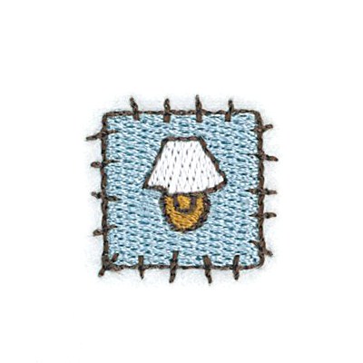 Lamp Patch Machine Embroidery Design