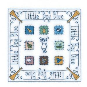 Picture of Little Boy Blue Square Machine Embroidery Design