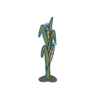 Boy Blue Corn Stalk Machine Embroidery Design