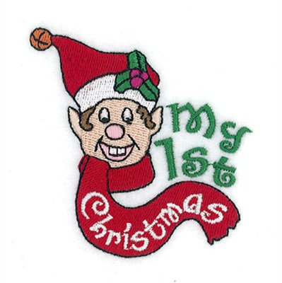 My 1st Christmas Machine Embroidery Design