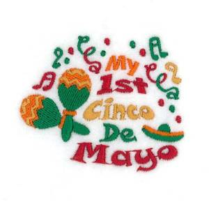 Picture of 1st Cinco De Mayo Machine Embroidery Design