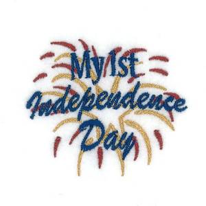 Picture of My 1st Independence Day Machine Embroidery Design