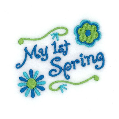 My 1st Spring Machine Embroidery Design
