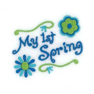 Picture of My 1st Spring Machine Embroidery Design